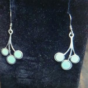 Sterling Silver Turquoise Dangle Earrings